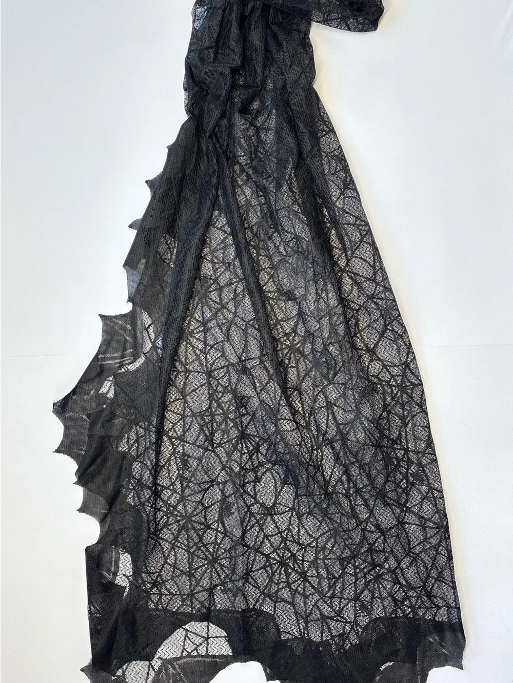 Claire's Girls Black Spiderweb Hooded Cape One Size Halloween Costume